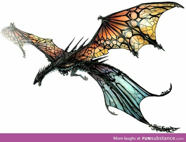 Stained glass Dragon
