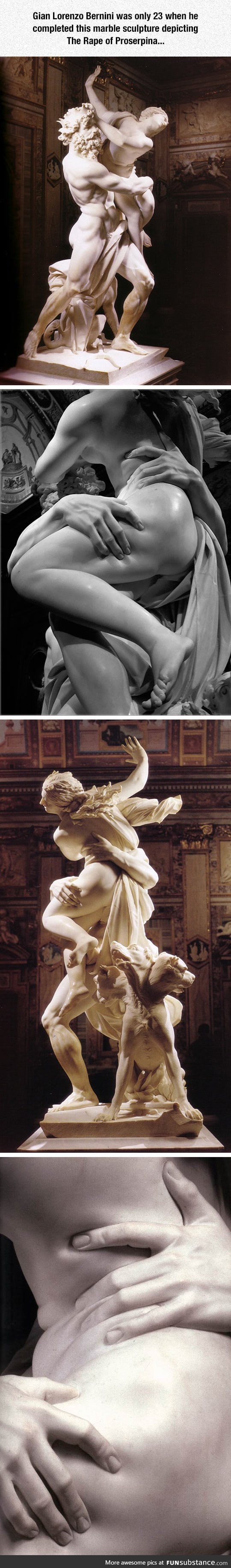 Marble sculpture shows it better than pictures