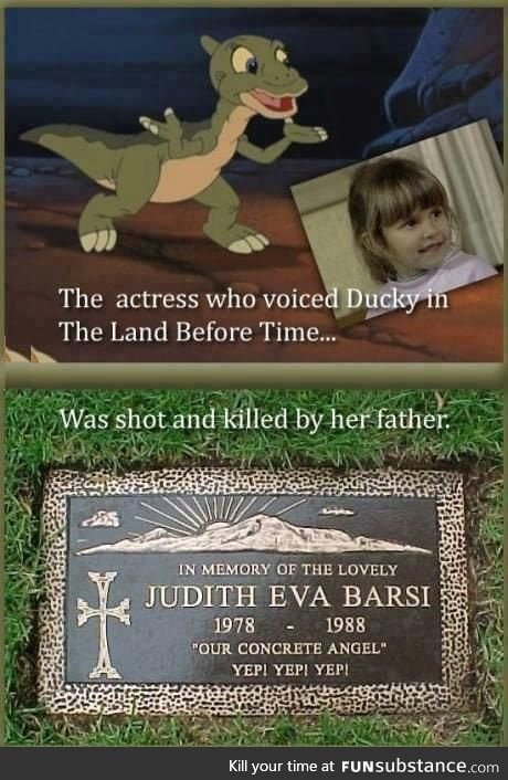 She was also Ann Marie from All Dogs Go to Heaven, but was never able to see the movie.