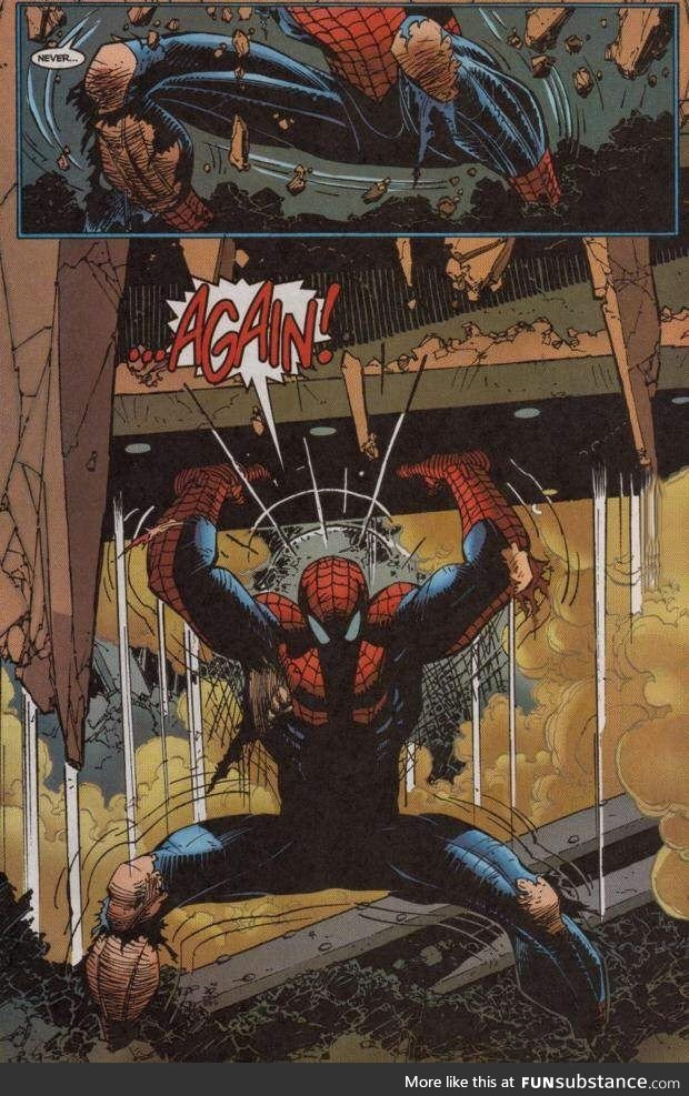 Always wondered why movies and cartoons downplay Spidey's strength