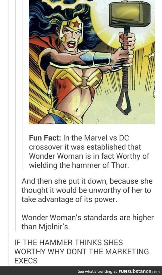 Wonder Woman is the best superheroine! (After me of course.)