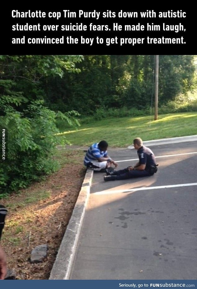 Charlotte officer talks to a potentially suicidal teen with autism