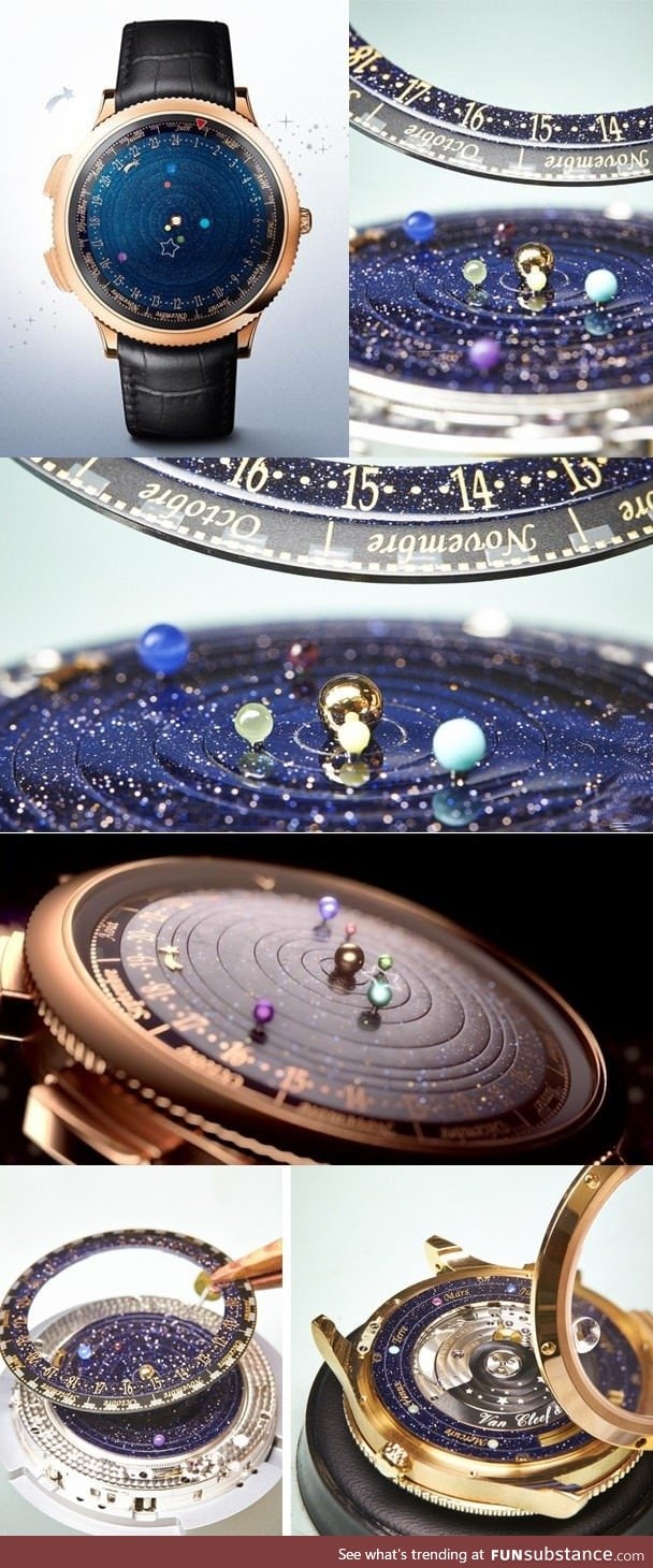 Astronomical Watch Gorgeously Depicts the Real-Time Orbits of Planets