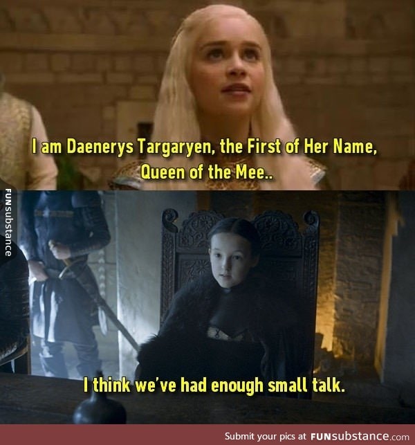 Lyanna Mormont is tired of your bullshit