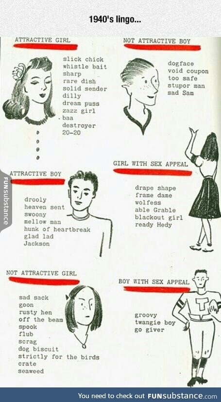 Slang words from the '40s.