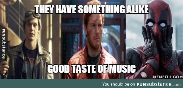 Superheroes have good taste in music too