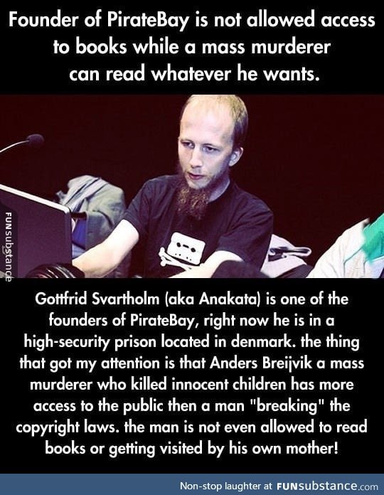 He Can't Read Books But A Mass Murderer Can