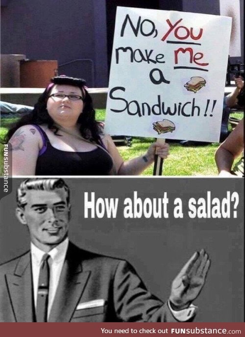 Maybe a salad will make your mind work a little better.
