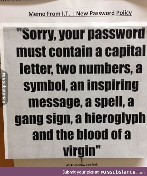 sorry this password is in use