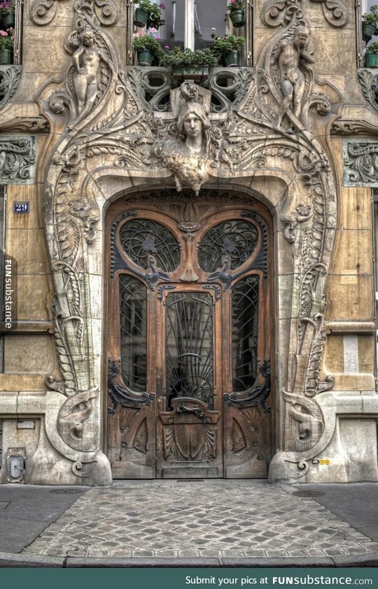Beautiful door in paris