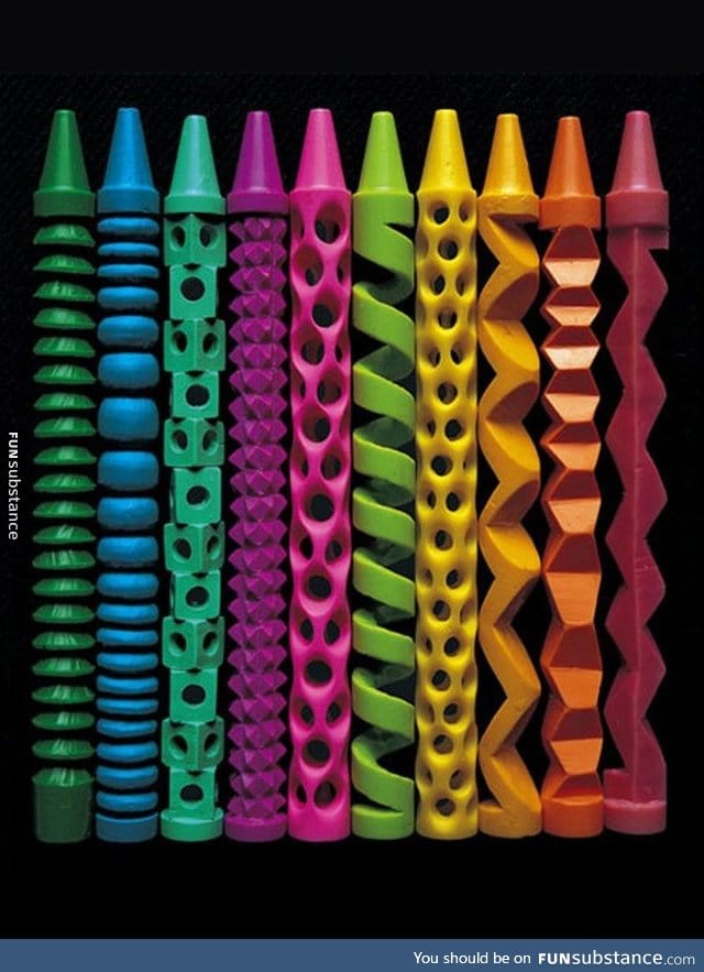 Carved crayons