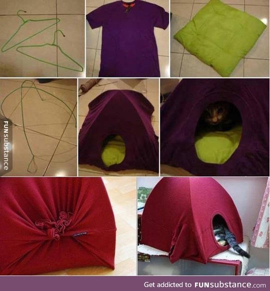 How to easily make a kitty house