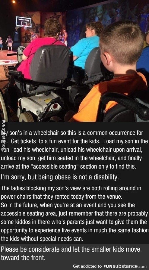 Being obese is not a disability!