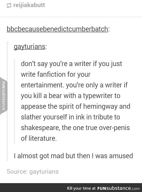 Tf kinda writer does that shit?