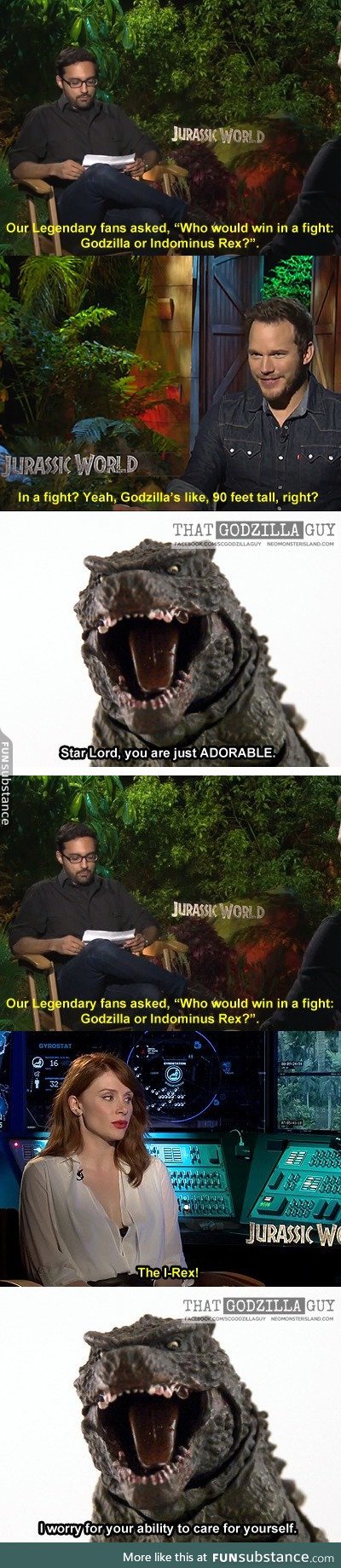 Godzilla vs I-Rex