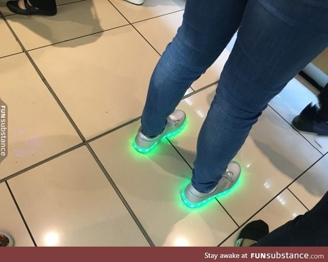 Glowing shoes?!