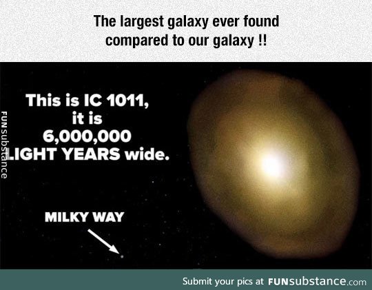 Largest galaxy ever found