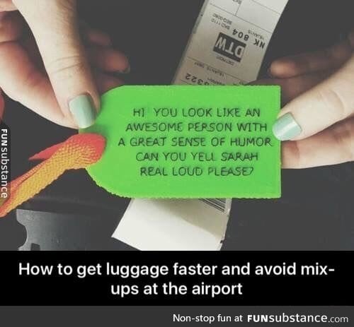 Get your luggage quickly