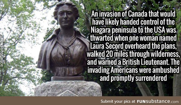 A lady saved Canada