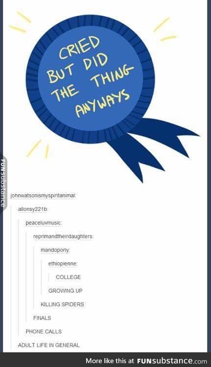 Adulting participation award