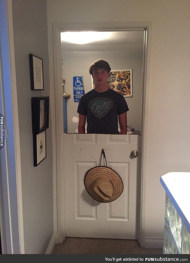 When you get your door cut in half as a punishment for slamming it