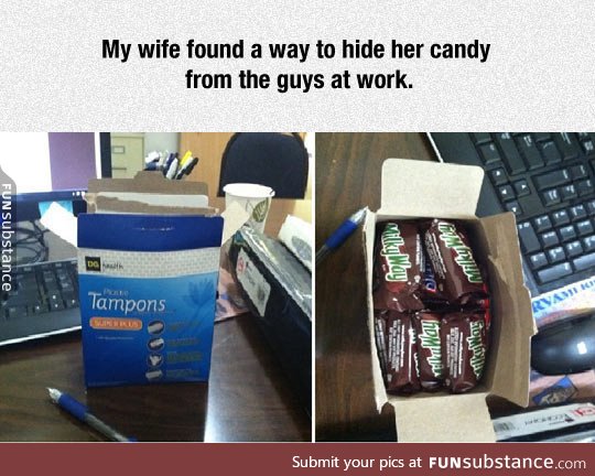 A way to hide her candy