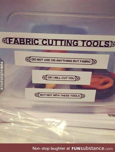 Fabric scissors.