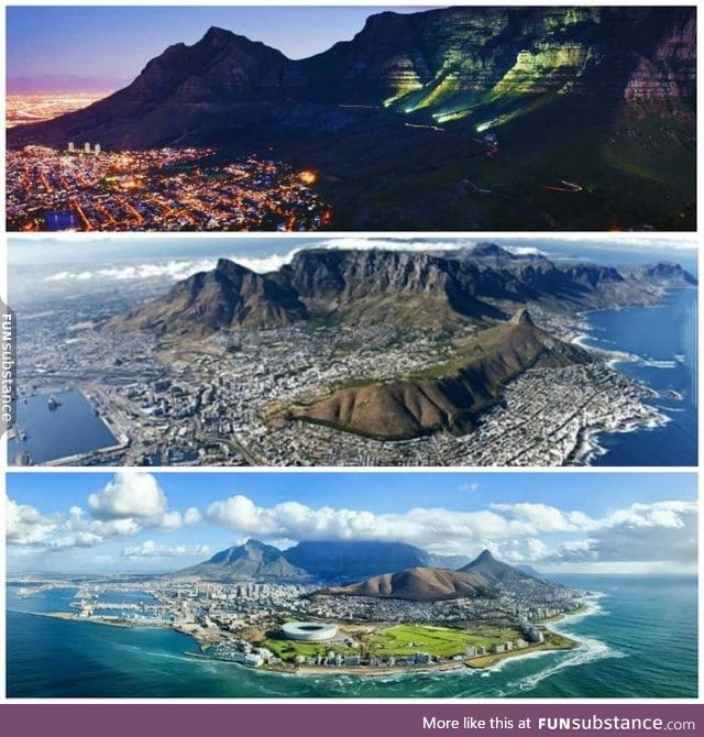 Believe it or not but this city (Cape Town) is in South Africa