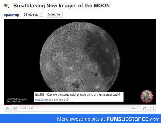 Color photos of the moon