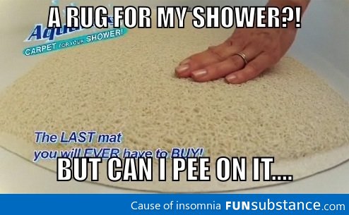 Shower rug?