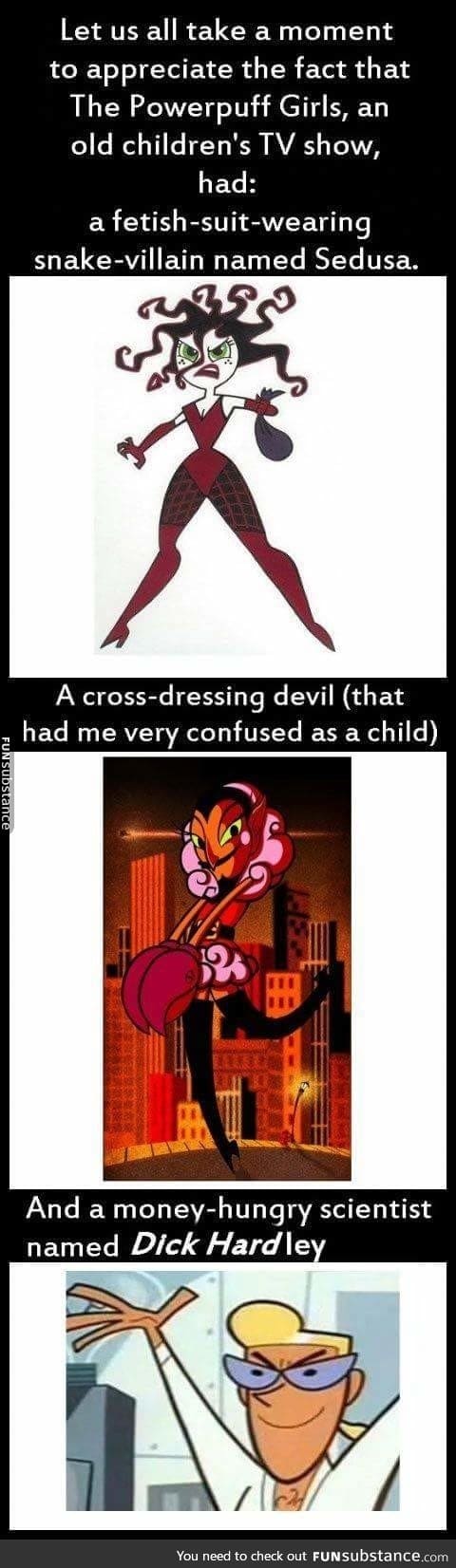 Power Puff Girl had me confused
