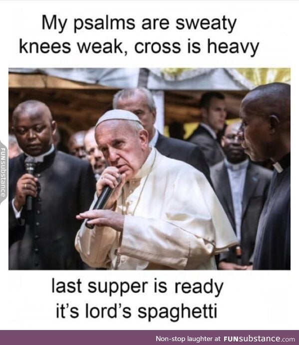 Pope spitting bars