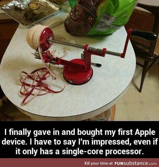His first apple product