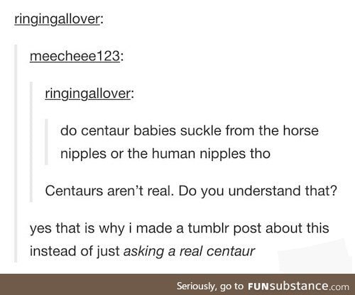 I personally think the human nipples since the upper part is human