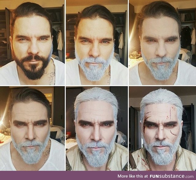 Transforming into Geralt