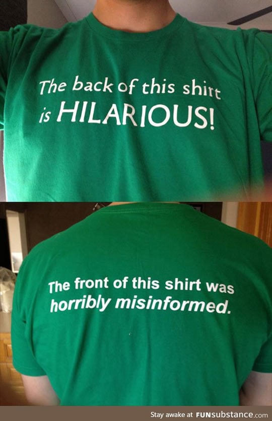 Look at the back of this shirt