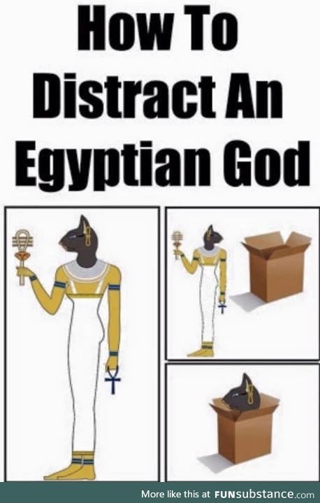 How to distract an Egyptian Goddess