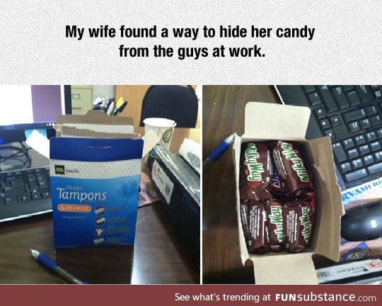 A way to hide her candy