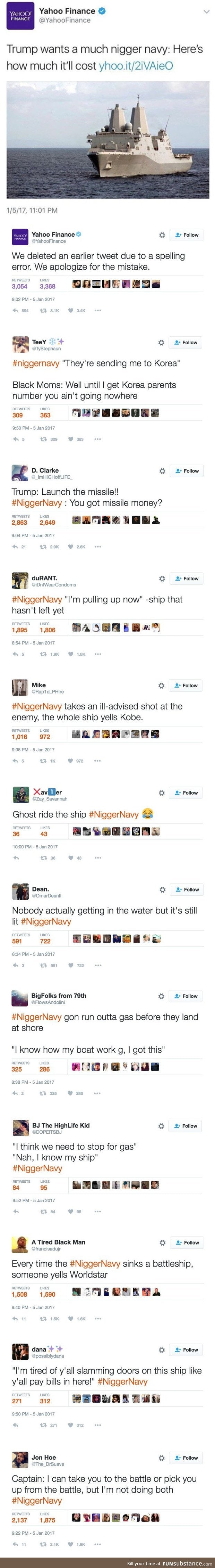 Black navy tweets