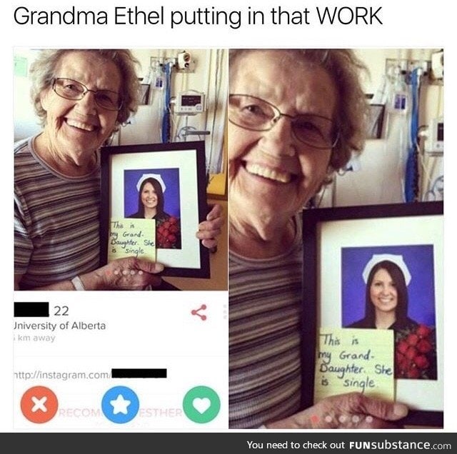 Grandma on Tinder