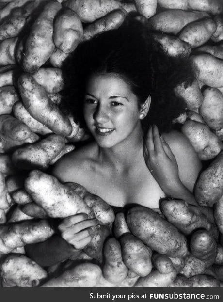 Miss Idaho, bizarre potato photoshoot, 1935