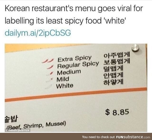 "White people food"