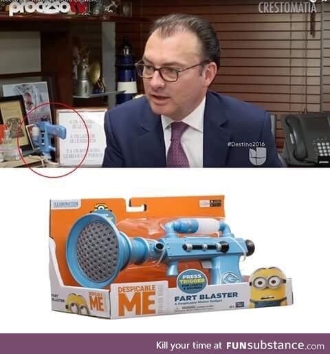 Fart blaster. This is Luis Videgaray, Secretary of Foreign Affairs of the United Mexican