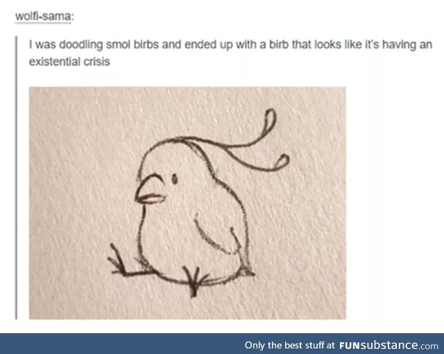 Draw him a little worm maybe