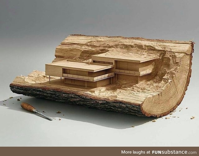 A house made of wood