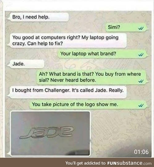 Jade is a laptop brand