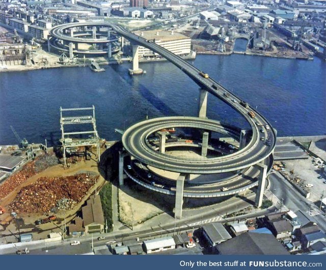 A double spiral bridge