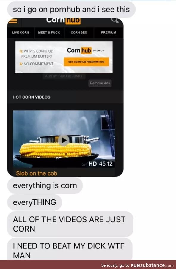 Gotta get the corn off the cob right