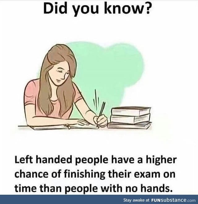 Benefits of being left-handed