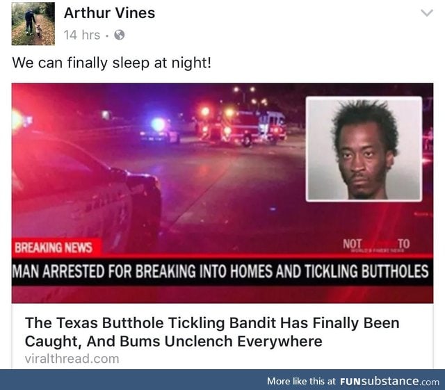 Butthole tickler caught?